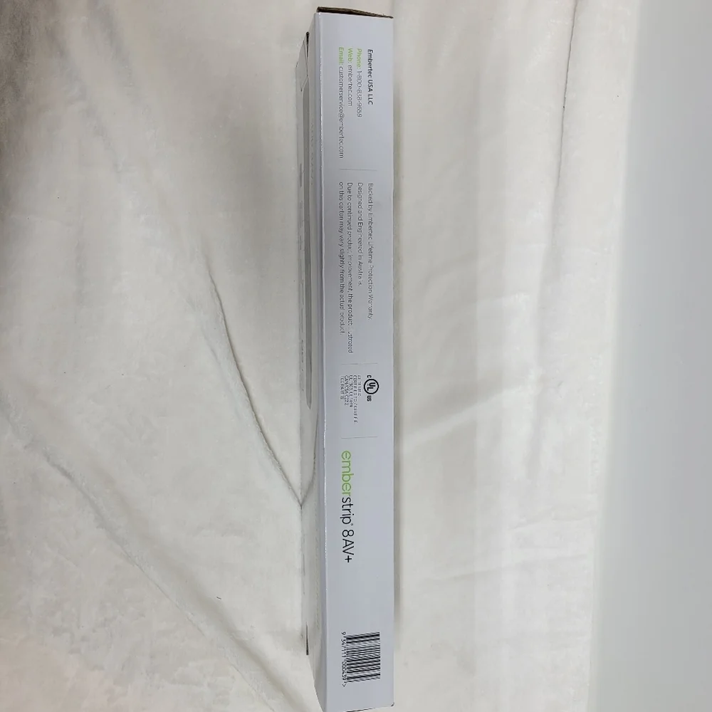 Surge protected Power Strip emberstrip 8 AV+ New in box - Picture 6 of 8